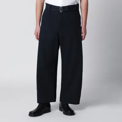 Studio Nicholson Barr Trousers In Indigo In Black