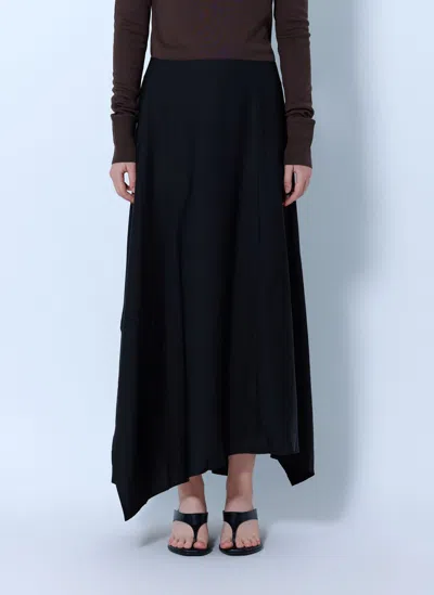 Studio Nicholson Baske Draped Skirt In Black