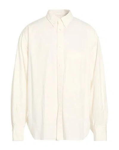 Studio Nicholson Beams Man Shirt White Size Xl Cotton In Neutral
