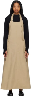 Studio Nicholson Beige Cuenca Maxi Dress In Oyster