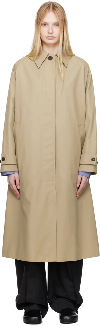 STUDIO NICHOLSON BEIGE HOLIN TRENCH COAT
