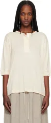 Studio Nicholson Lorem Three-quarter-sleeves Blouse In Neutral