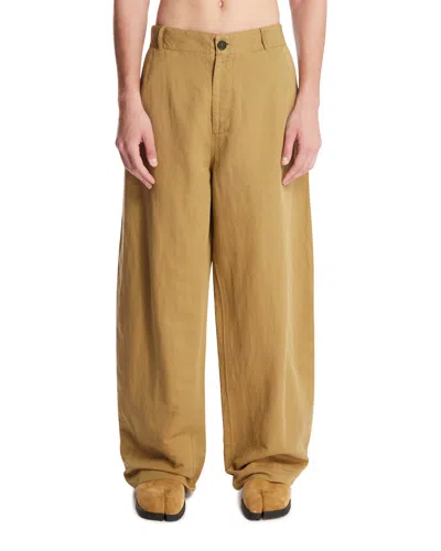 Studio Nicholson Beige Minard Trousers In Beige Beige   #ddbb8c