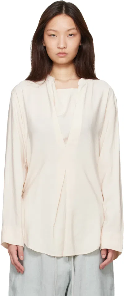 Studio Nicholson Beige Pampa Blouse In Neutral