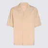 Studio Nicholson Beige Viscose Blend Shirt In Multicolor