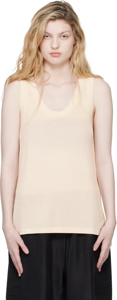 Studio Nicholson Beige Votan Jersey Tank Top In Multi