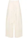 Studio Nicholson Beige Wide-leg Trousers In Neutral