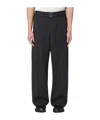 Studio Nicholson Belt-loop Casual Pants In Black