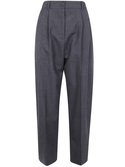 Studio Nicholson Acuna Front Pleat Trousers And Pockets In Gray