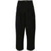 Studio Nicholson Belt-loop Casual Pants In Black