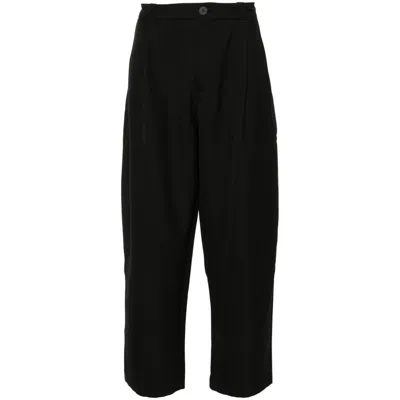 Studio Nicholson Belt-loop Casual Pants In Black