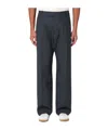 Studio Nicholson Belt-loop Casual Pants In Black