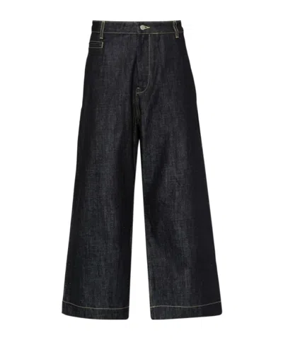 Studio Nicholson Belt-loop Casual Pants In Black