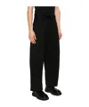 Studio Nicholson Belt-loop Casual Pants In Black