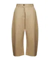Studio Nicholson Belt Loop Casual Pants In Brown