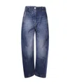 Studio Nicholson Belt-loop Jeans In Blue