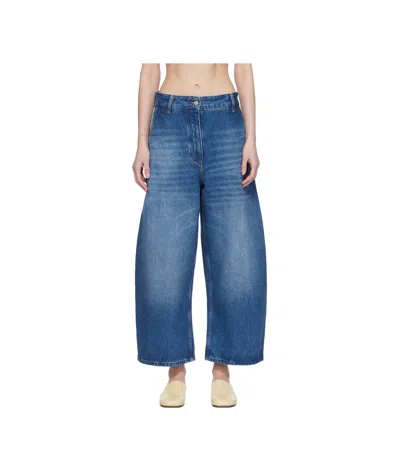 STUDIO NICHOLSON CHALCO CROPPED JEANS