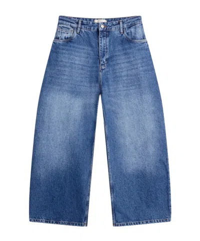 Studio Nicholson Belt Loop Jeans In Blue