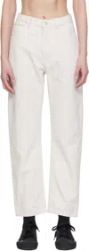 Studio Nicholson Belt Loop Jeans In White