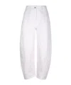 Studio Nicholson Belt Loop With Jeans In White