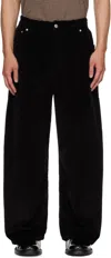 Studio Nicholson Belt Loops Slacks In Black