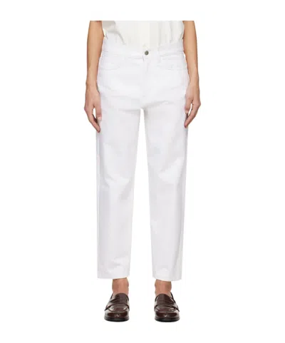 Studio Nicholson Belt-strap Jeans In White