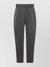 Studio Nicholson Belted Pants Featuring Pleated Design In Gray