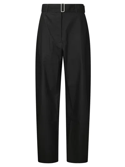 Studio Nicholson Belted Round Leg Pant In Black
