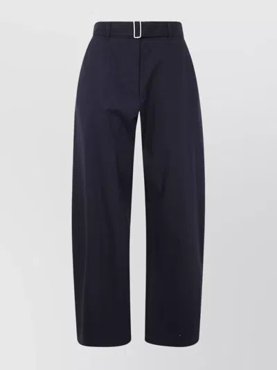 Studio Nicholson Belted Round Leg Pant In Blue