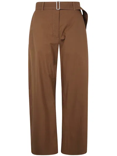 Studio Nicholson Belted Round Leg Pant Clothing In Beige
