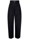 Studio Nicholson Belted Round Leg Pant Clothing In Blue
