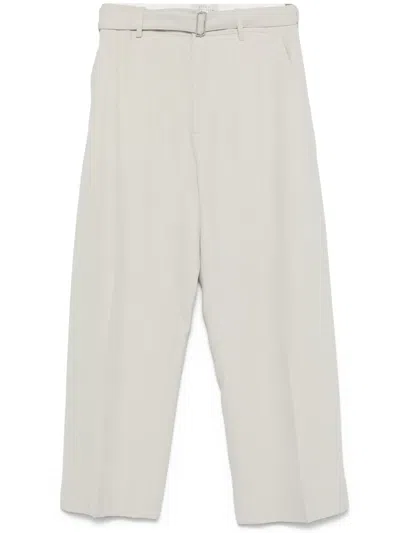 Studio Nicholson Belted Trousers In Neutrals
