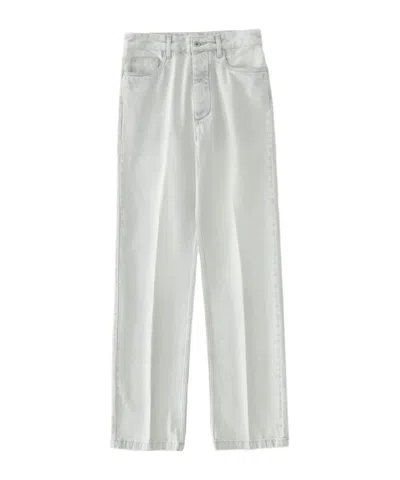 Studio Nicholson Belt-loop Jeans In White