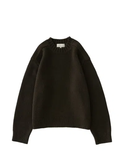 Studio Nicholson Berez Crew-neck Sweater In Brown
