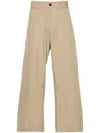 Studio Nicholson Wide-leg High-waisted Trousers In Nude