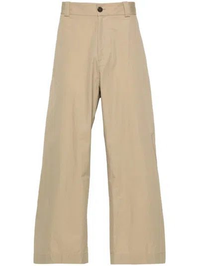 Studio Nicholson Wide-leg High-waisted Trousers In Neutrals