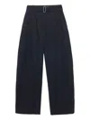 Studio Nicholson Belted Trousers In Black
