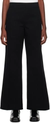 Studio Nicholson Black Acapulco Trousers In Black