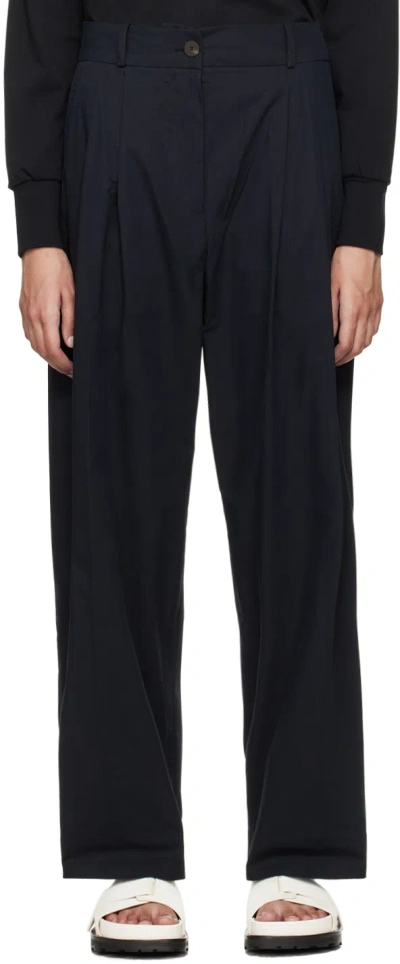 Studio Nicholson Black Acuna Trousers In Black Ink