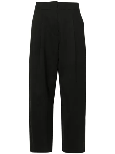 STUDIO NICHOLSON BLACK BAIER TROUSERS