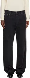 Studio Nicholson Barra Straight-leg Jeans In Black
