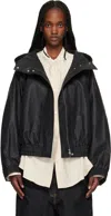 Studio Nicholson Black Cabot Jacket In Black