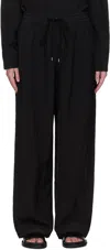 Studio Nicholson Black Capel Trousers In Black