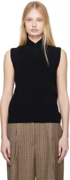 Studio Nicholson Sleeveless Knitted Vest In Black