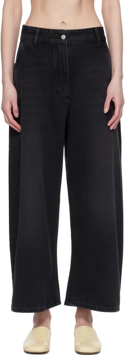 Studio Nicholson Black Chalco Jeans In Washed Black