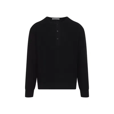 Studio Nicholson Black Corine Henley Jumper