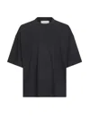 Studio Nicholson Black Cotton Jersey Piu T-shirt In Black
