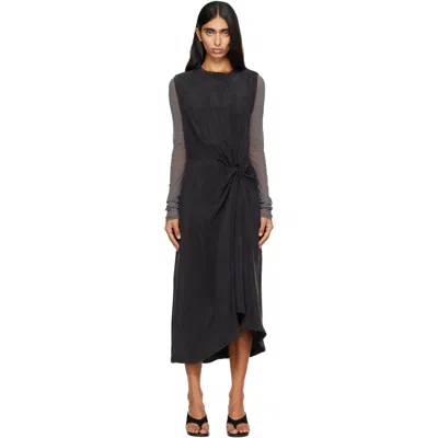 Studio Nicholson Black Delph Midi Dress