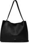 Studio Nicholson Black Doublet Leather Tote In Black