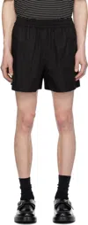 Studio Nicholson Elio Elasticated Waistband Shorts In Black